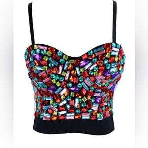 Black Shapewear Bustier with Sweetheart Neckline